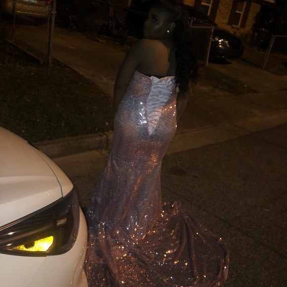 Sequin Prom Gown - Picture 2 of 4